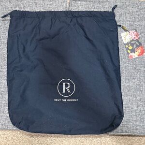 Rent the Runway Navy Drawstring Bag
